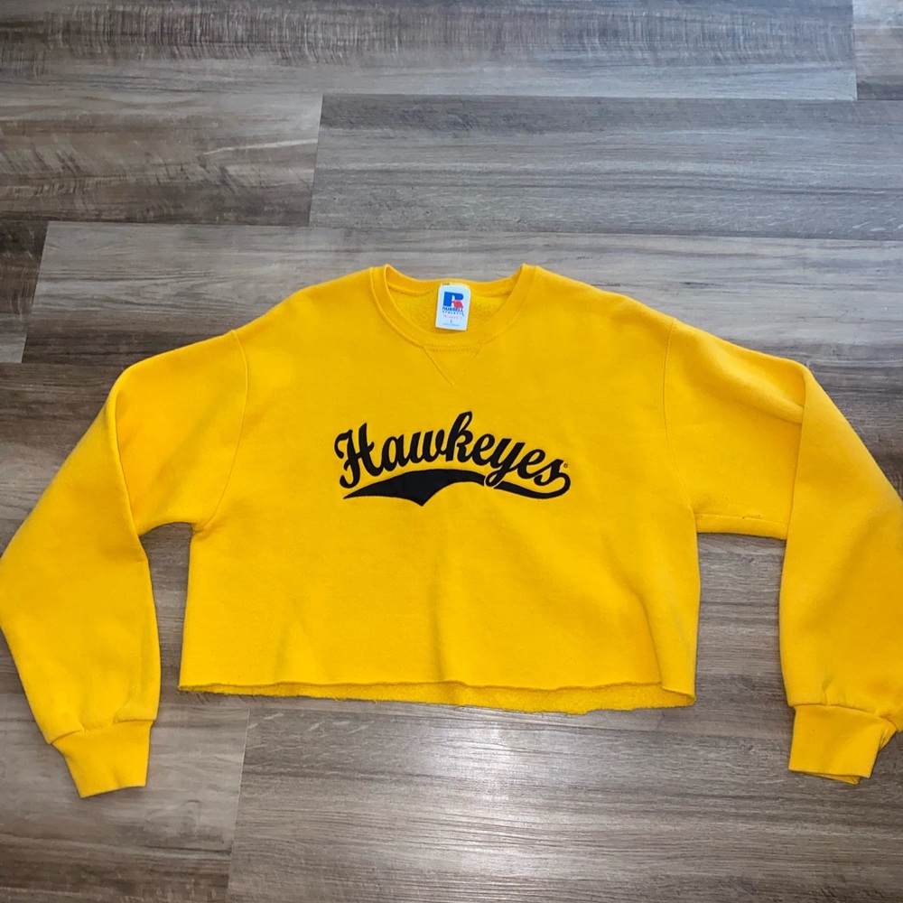 University of Iowa cropped sweatshirt